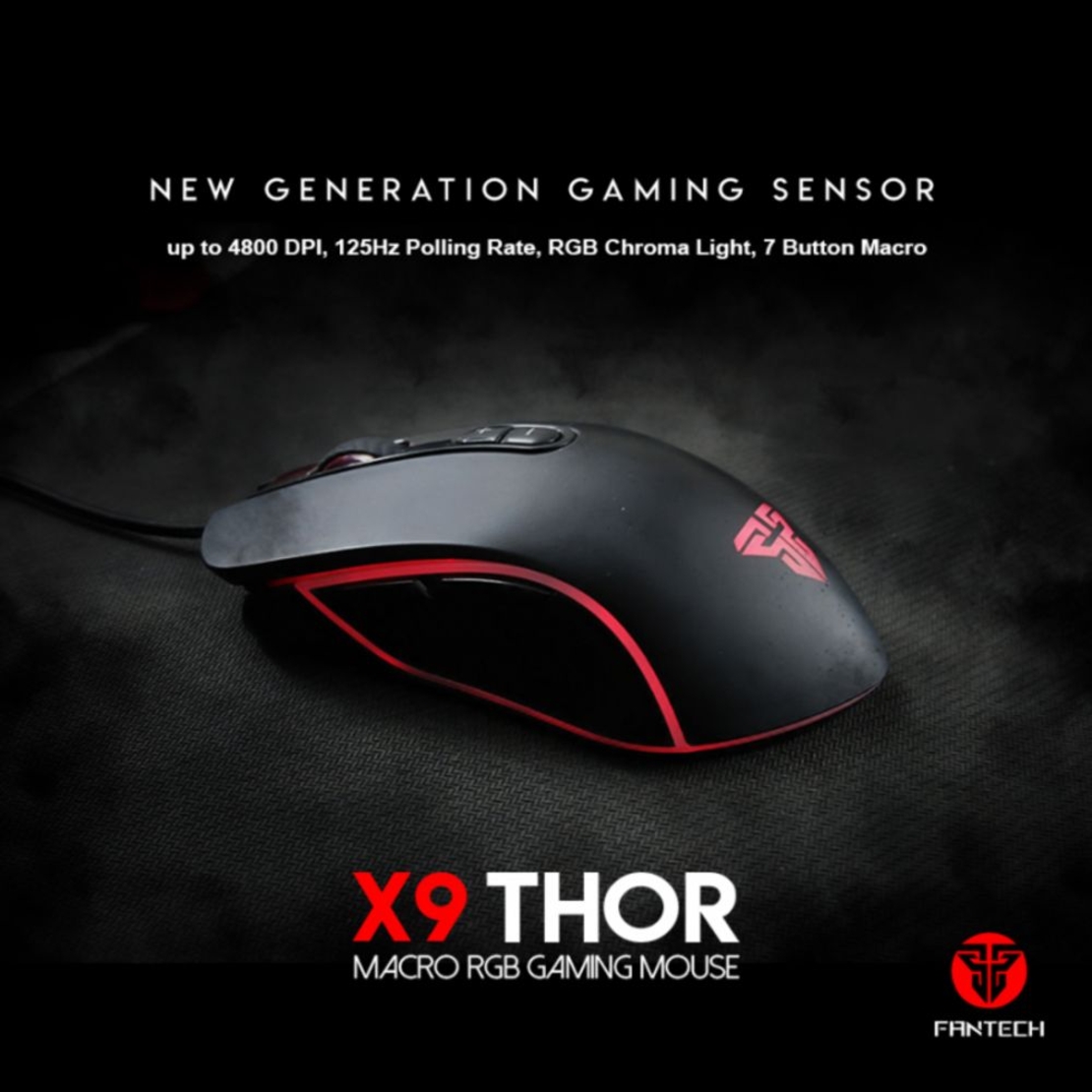 Mis Gaming Fantech X9 Thor crni