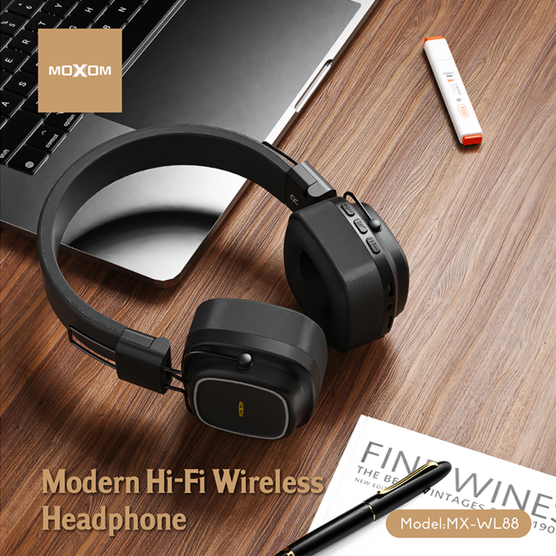 Slusalice bluetooth Moxom MX-WL88 crne