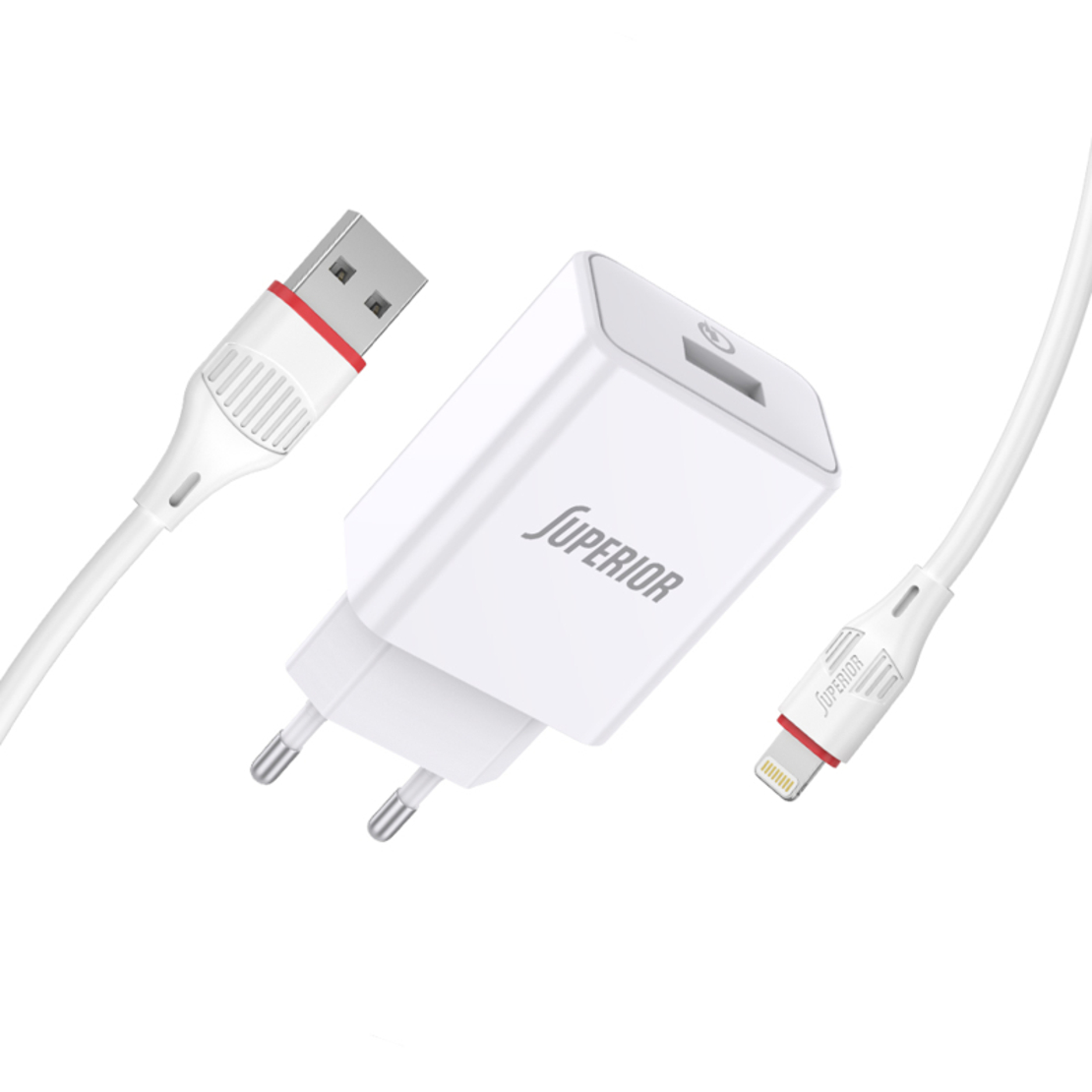 Kucni punjac Superior SU-P101 Fast QC3.0 18W 3A Lightning beli