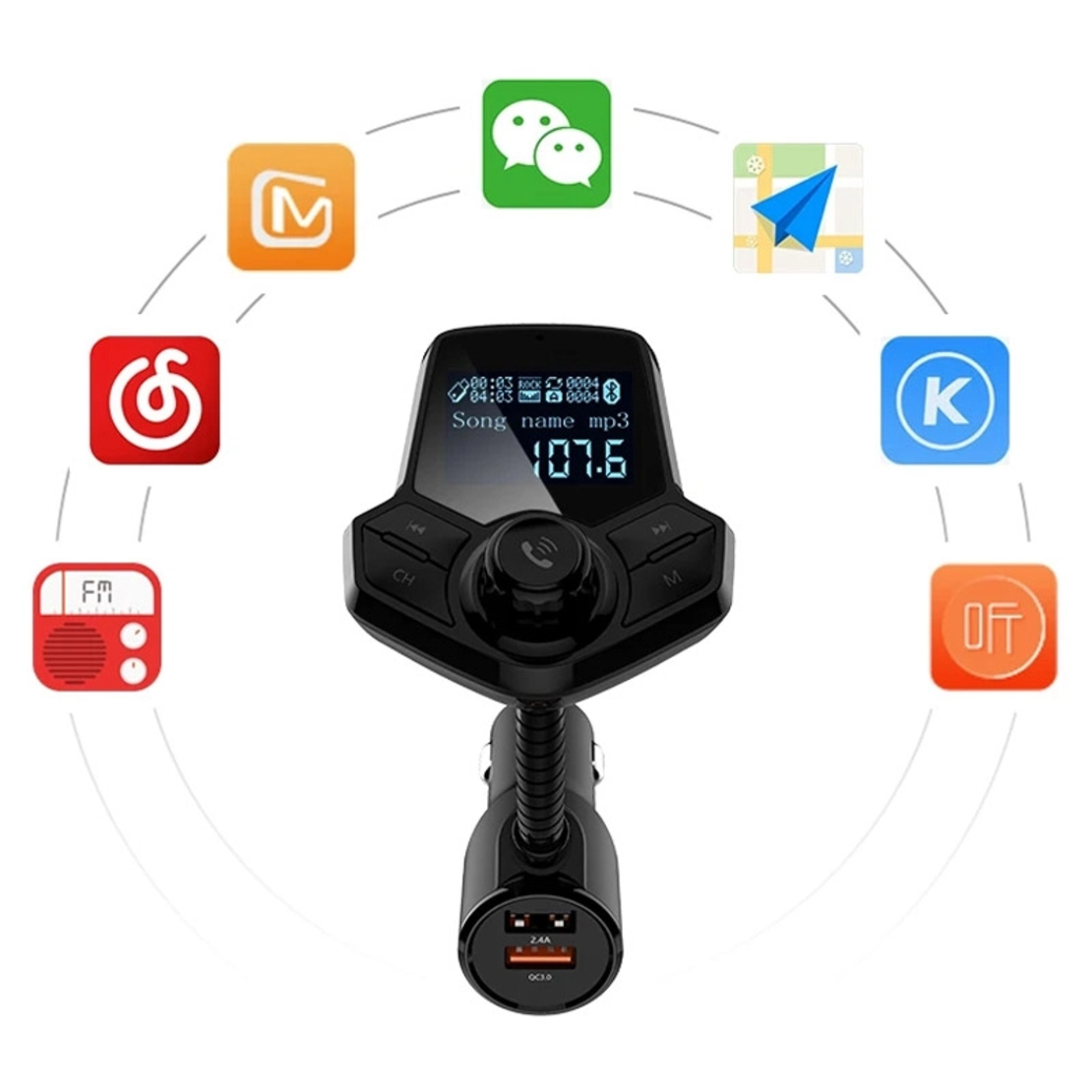 Bluetooth FM Transmiter HY91