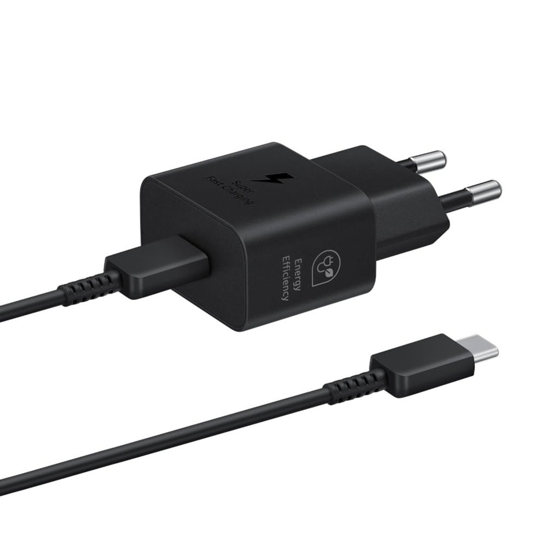 Samsung kucni punjac (USB Type-C) 3A 25W sa kablom crni (EP-T2510-NBE)