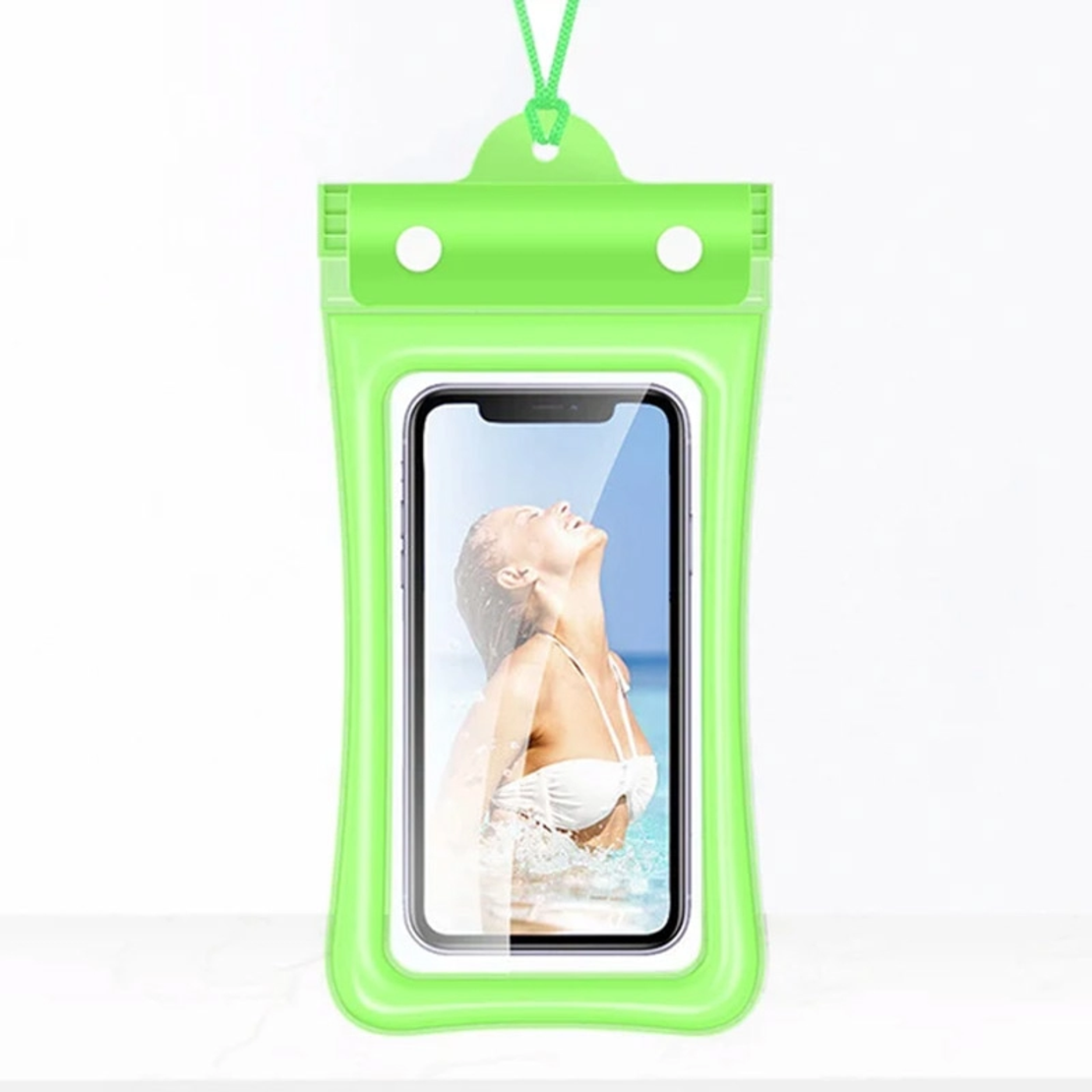 Vodootporna torbica za telefon 7 in zelena
