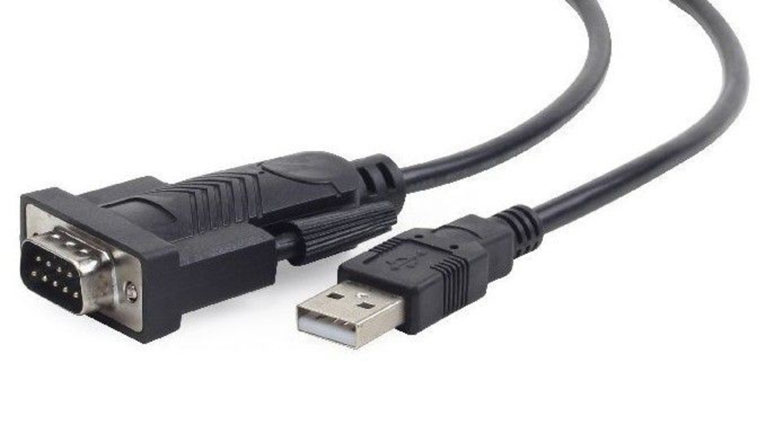 Gembird USB to DB9M serial port converter kabl black 1.5m