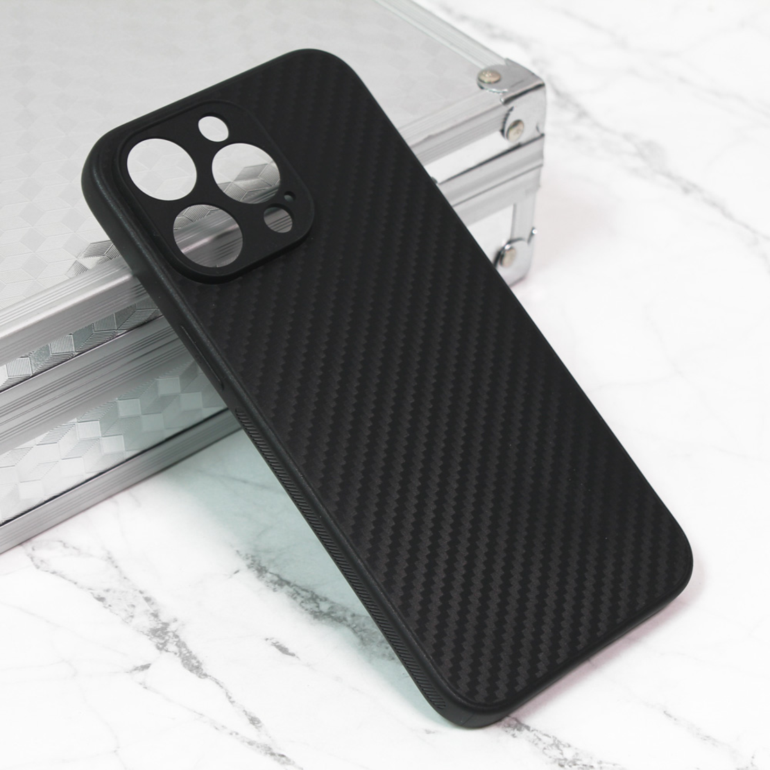 Torbica Carbon fiber za iPhone 15 Pro Max 6.7 crna