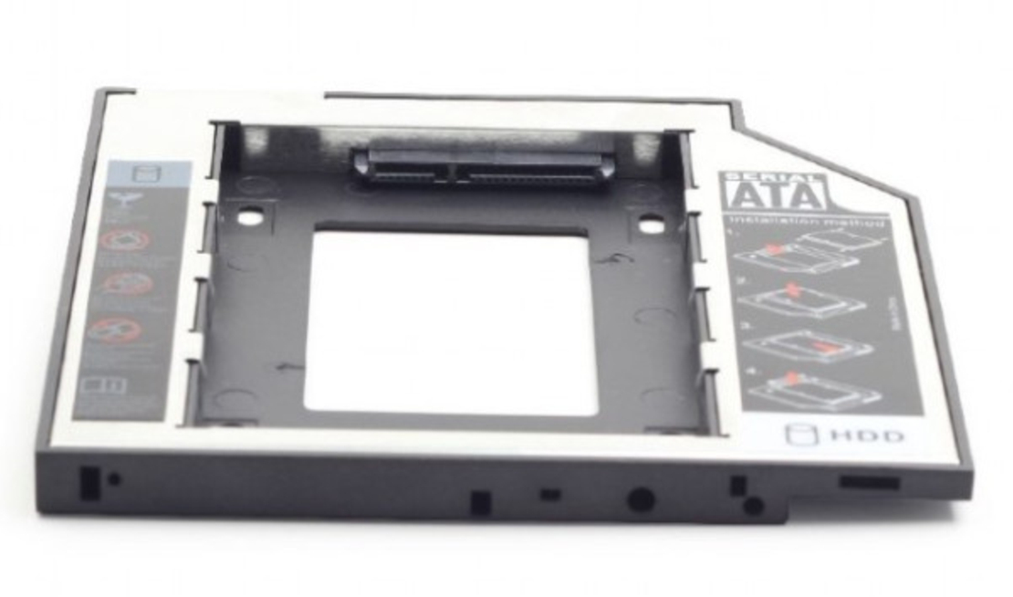 Gembird Fioka za montazu 2.5 SSD/SATA HDD(do12.7mm) u 5.25 leziste u Laptop umesto optike