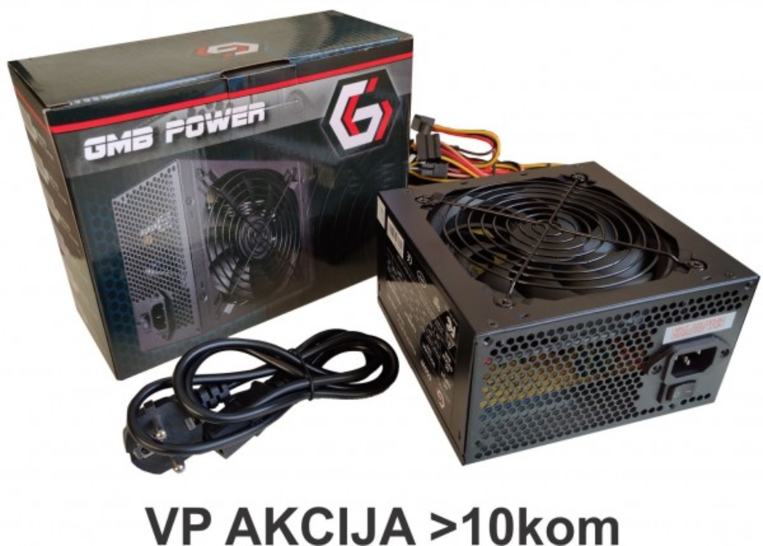 GMB-650-12 sa kutijom ** Gembird napajanje 650W 12cm FAN,20+4pn,4pin,3xSATA,1xIDE 4-pin, 6-pin