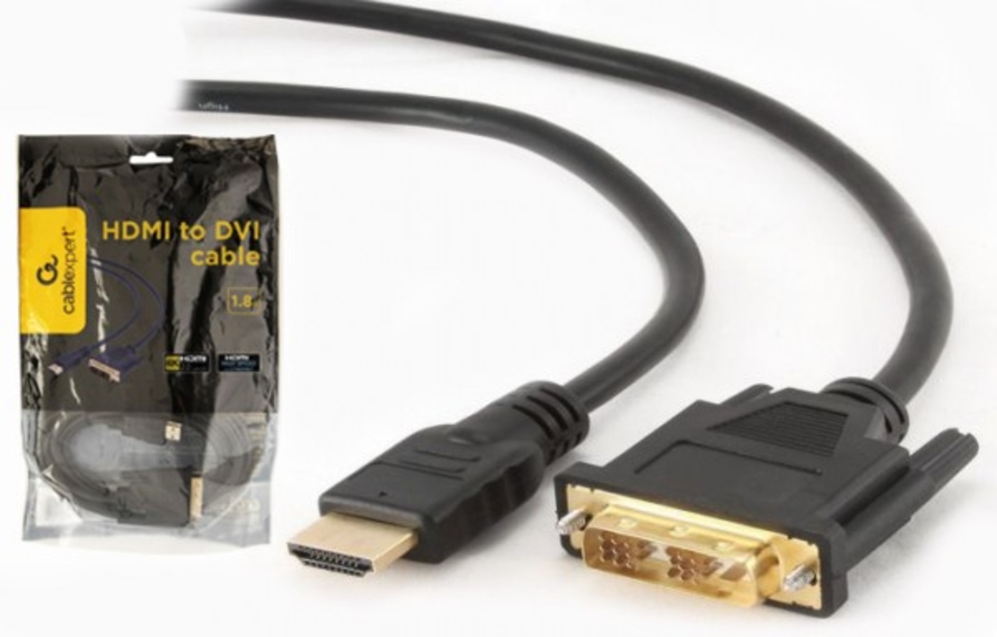 Gembird HDMI to DVI male-male kabl 1,8m