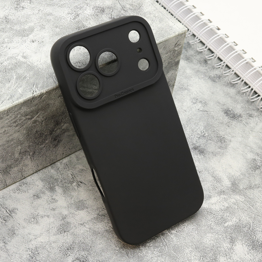 Futrola Silikon Pro Camera za iPhone 17 Pro (6.3)/iPhone 18 Pro (6.3) crna