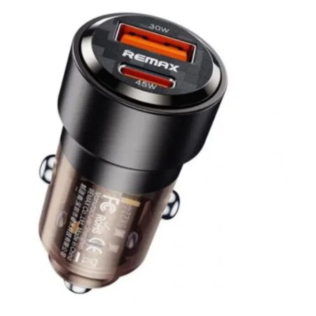 Remax auto punjač walking 1XUSB+1XTIP c 75W RCC360 crni