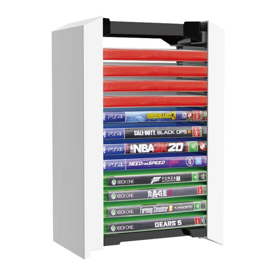 Stalak za diskove DOBE TP5-0520 PS4/ PS5/ PS5 Slim/ PS5 Pro beli