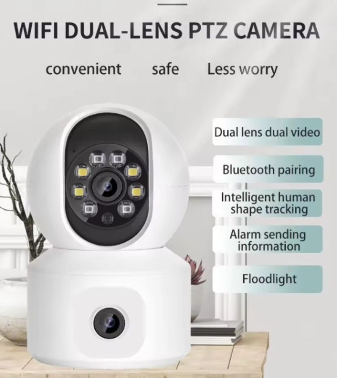 CAM-IP6MP-Q7 GMB kamera 6 mpix microSD iCSee xmeye pro app Two-way voice PTZ 3,6mm+3,6mm