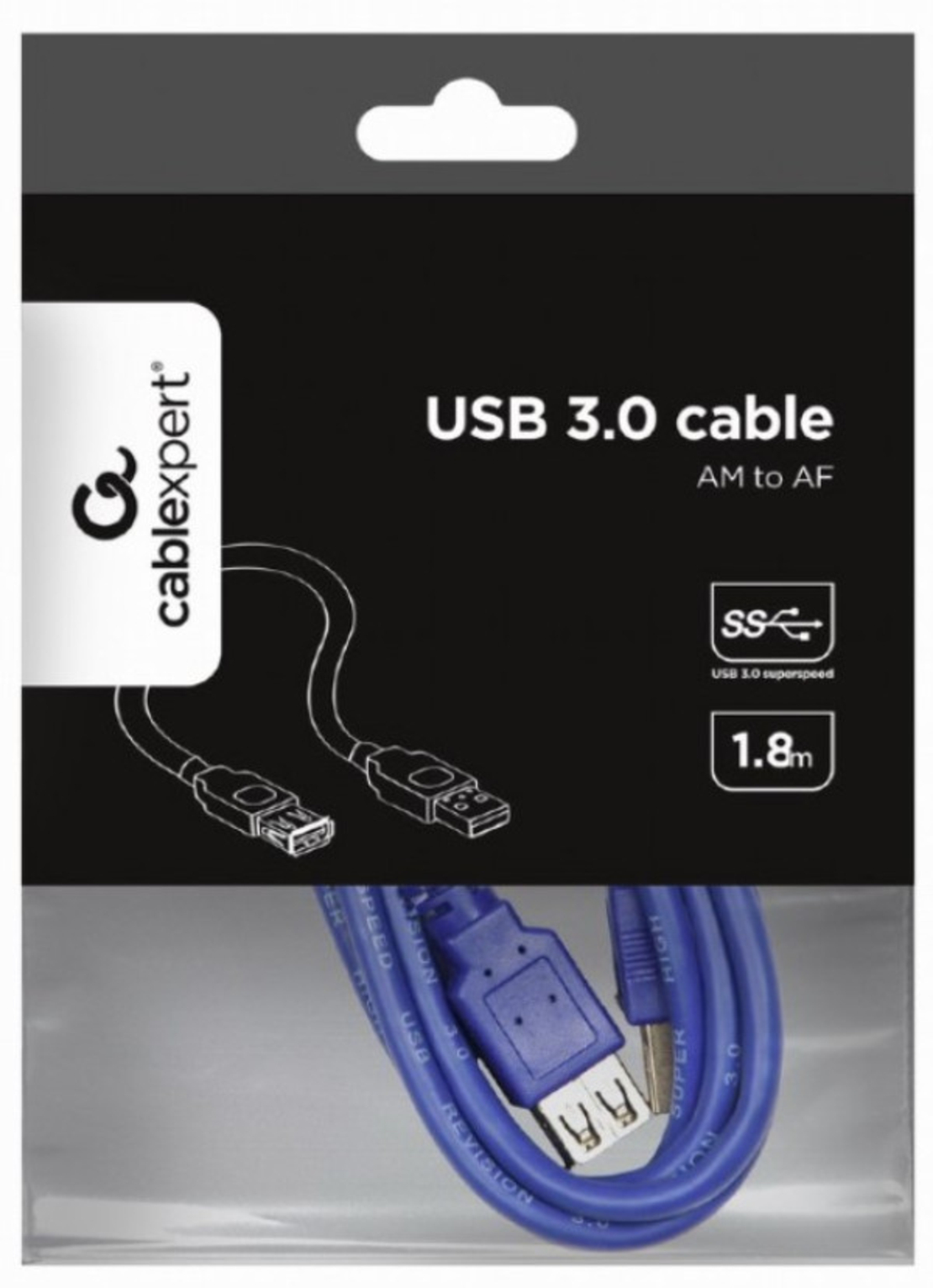 Gembird USB 3.0 extension cable, 1,8m