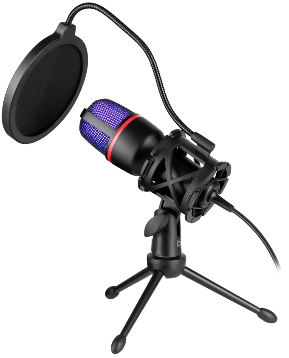 Gaming stream mikrofon Defender Forte GMC 300 3.5mm 1.5m kabl ljubicasti