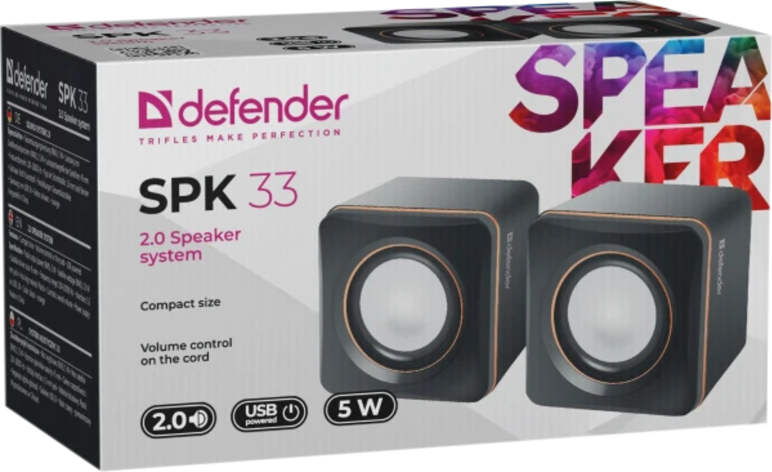 Zvučnici 2.0 USB Defender SPK33 5W