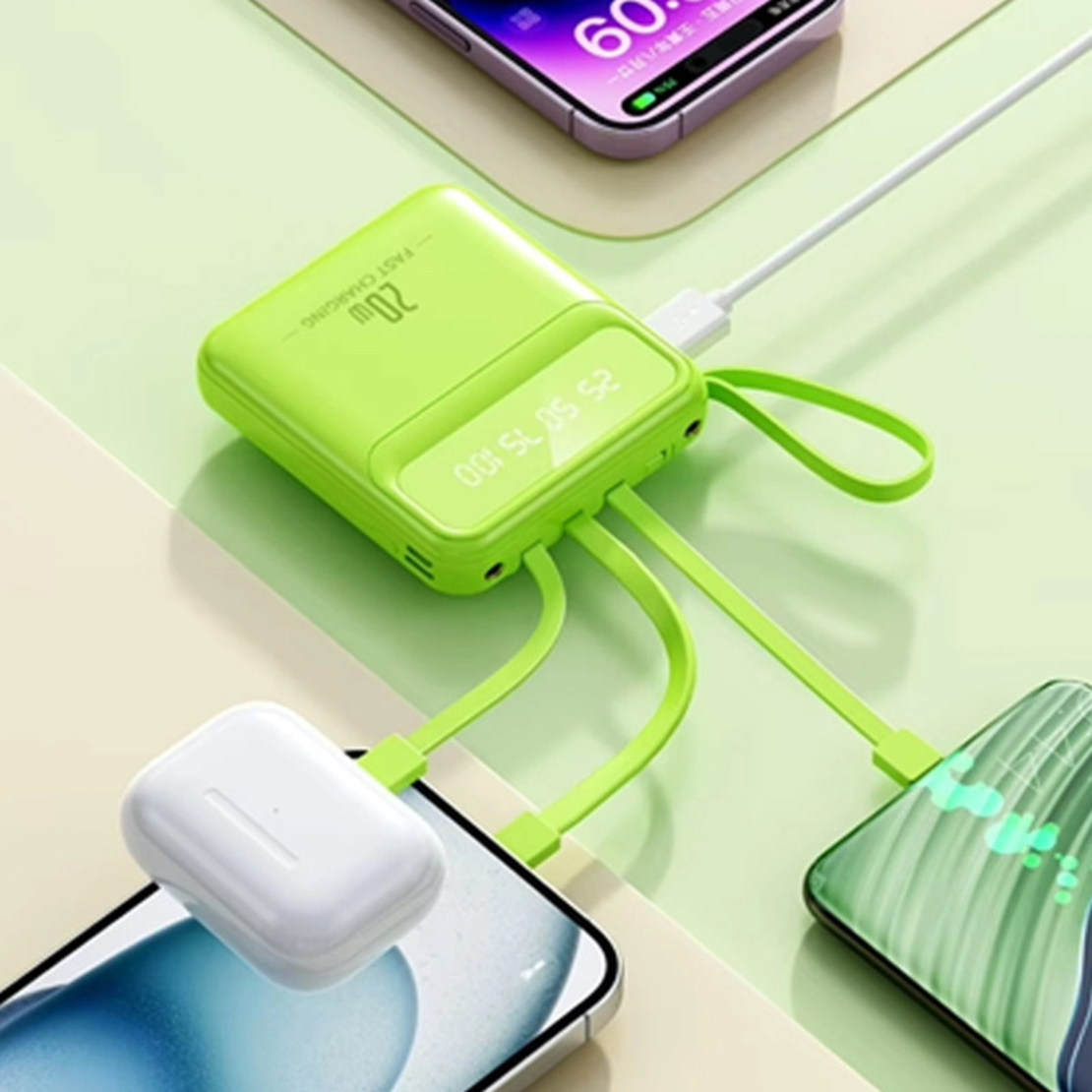 Power Bank Fast Charger 20000 mAh ljubicasti