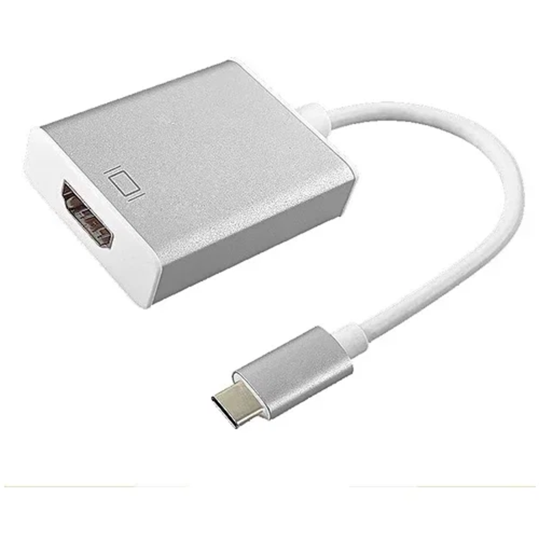 Adapter type c na hdmi srebrno-beli