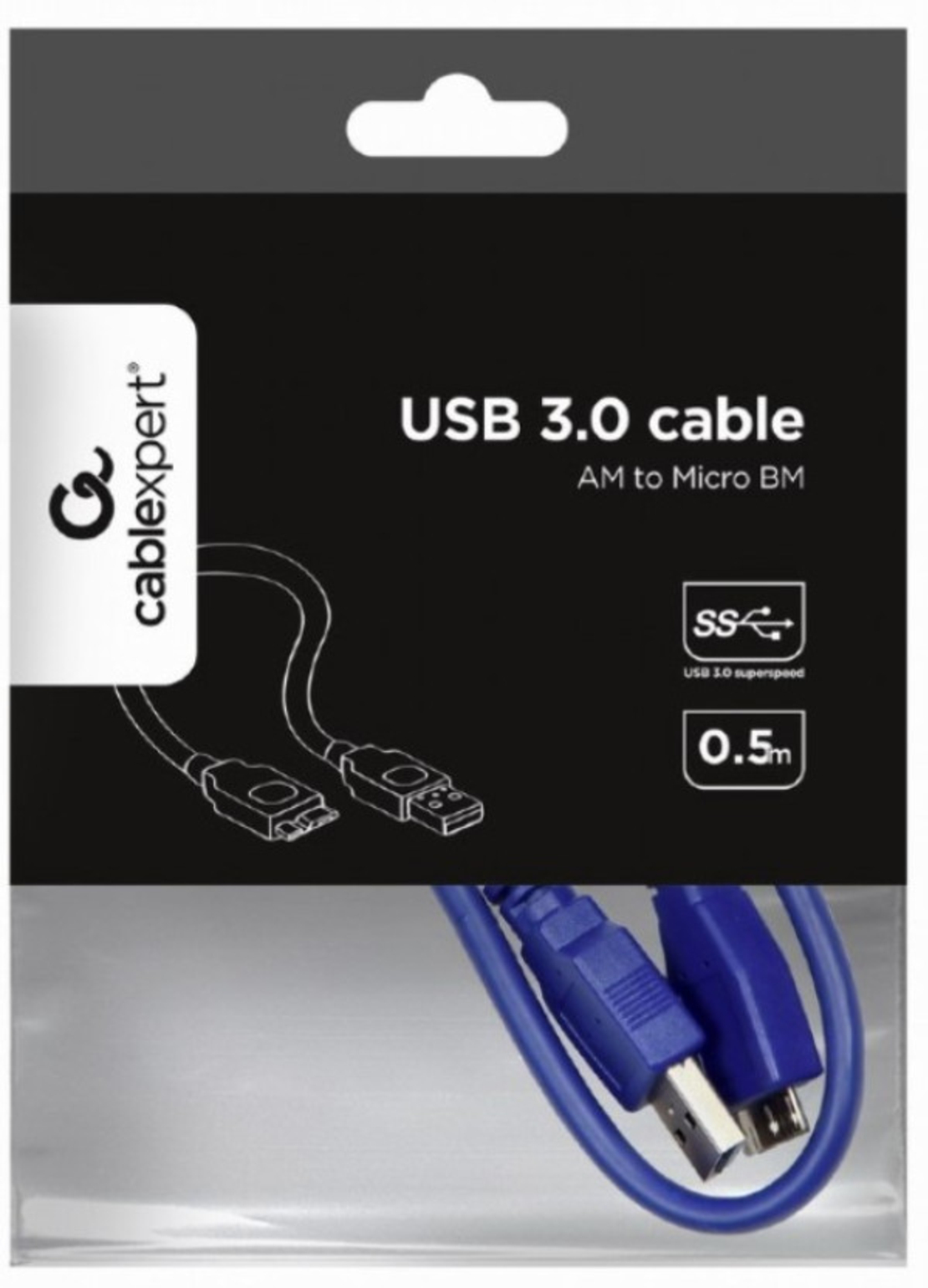 Gembird USB3.0 AM to Micro BM cable, 0.5m
