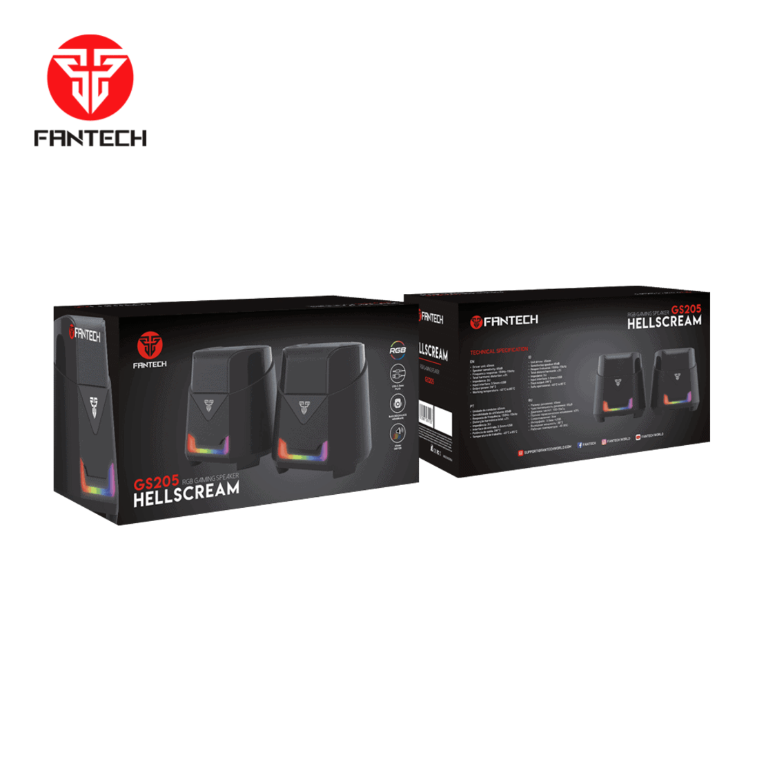 Zvučnici FANTECH GS205 HELLSCREAM CRNI