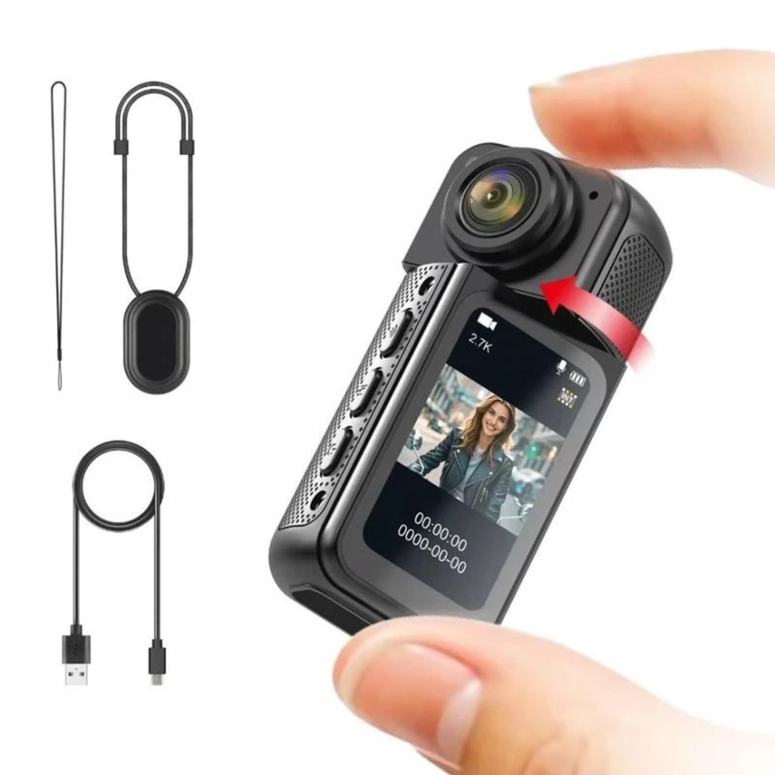Mini akciona kamera S70 2.7K crna
