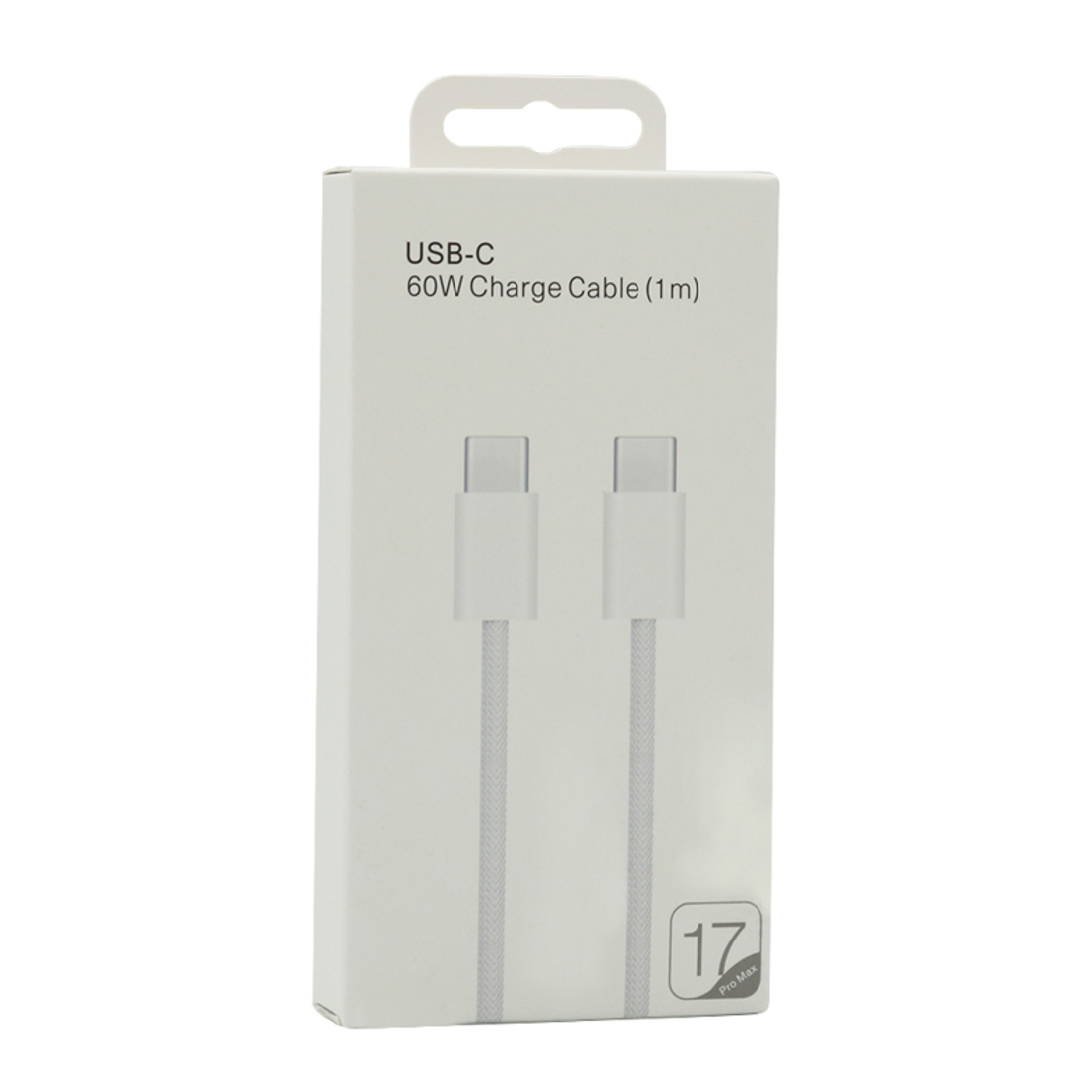 USB data kabal za iPhone 17/AIR/17 Pro/17 Pro Max Type C na Type C 60W 1m beli