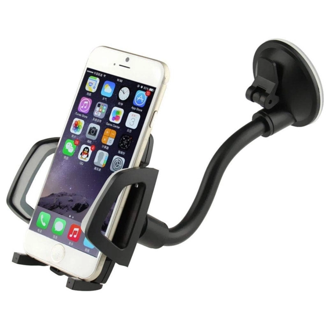 Auto drzac roto 360 za telefon vakuum crni 1.8-3.7 in