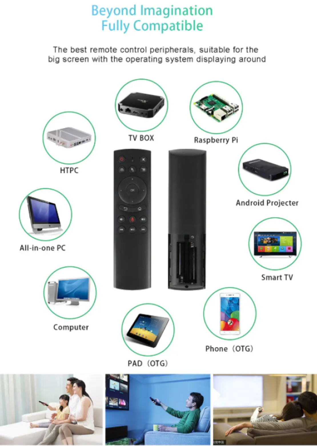 GMB-G20S AIR MOUSE 2.4g RF Voice Remote Control for Android TV Box