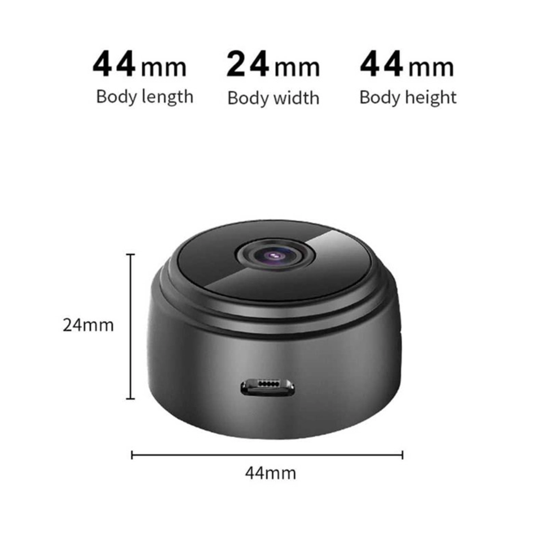 Mini Wireless Kamera 1080P A9 crna