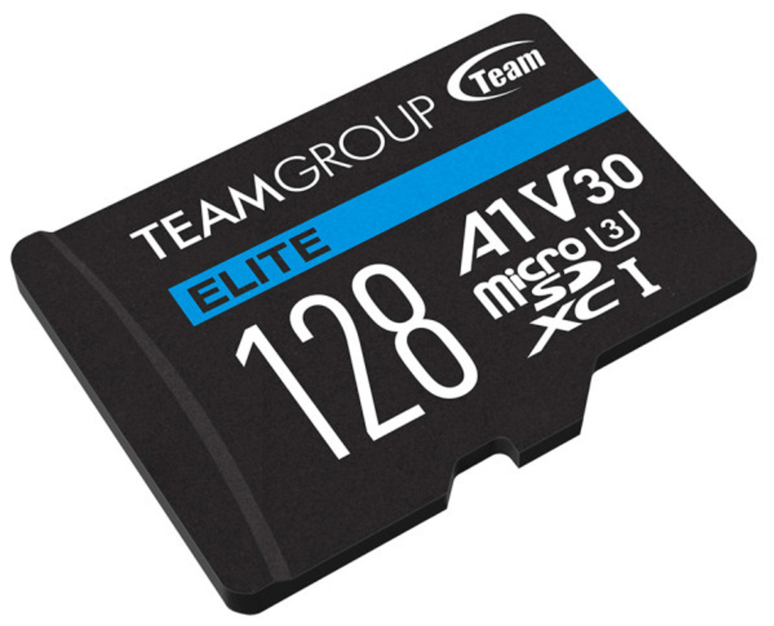 TeamGroup MICRO SDXC 128GB ELITE, UHS-I U3 V30 A1, 100/50MB/s +SD Adapter