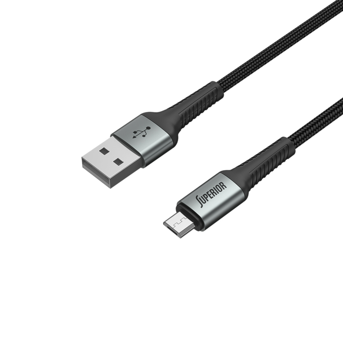 USB data kabal Superior SU-K104 Fast 12W 2.4A USB A na Micro 1m crni