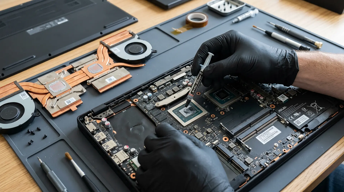 ČIŠĆENJE LAPTOPA I ZAMENA TERMALNE PASTE