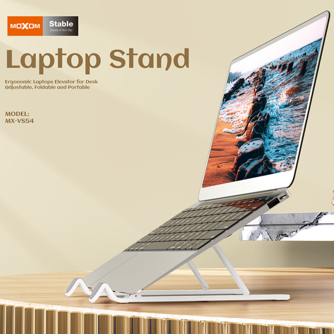 Drzac za laptop Moxom MX-VS54 srebrni