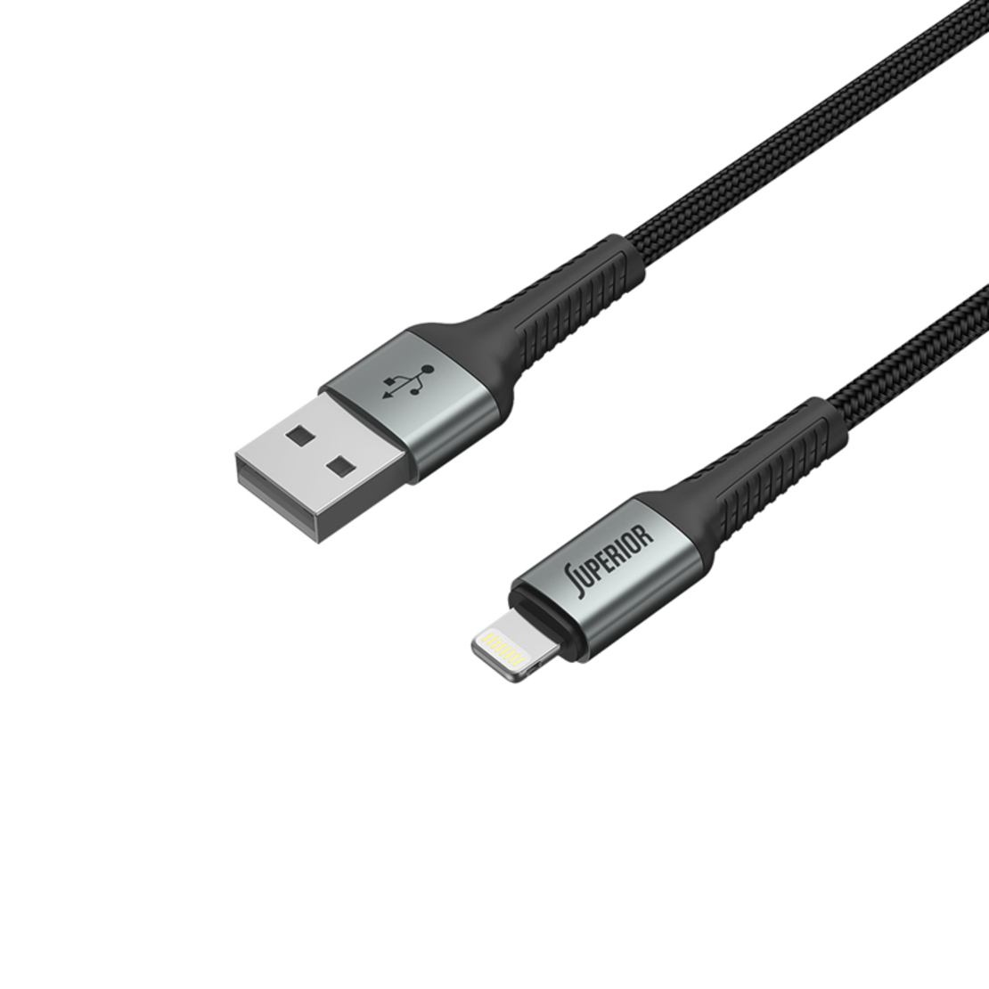 USB data kabal Superior SU-K104 Fast 12W 2.4A USB A na Lightning 1m crni