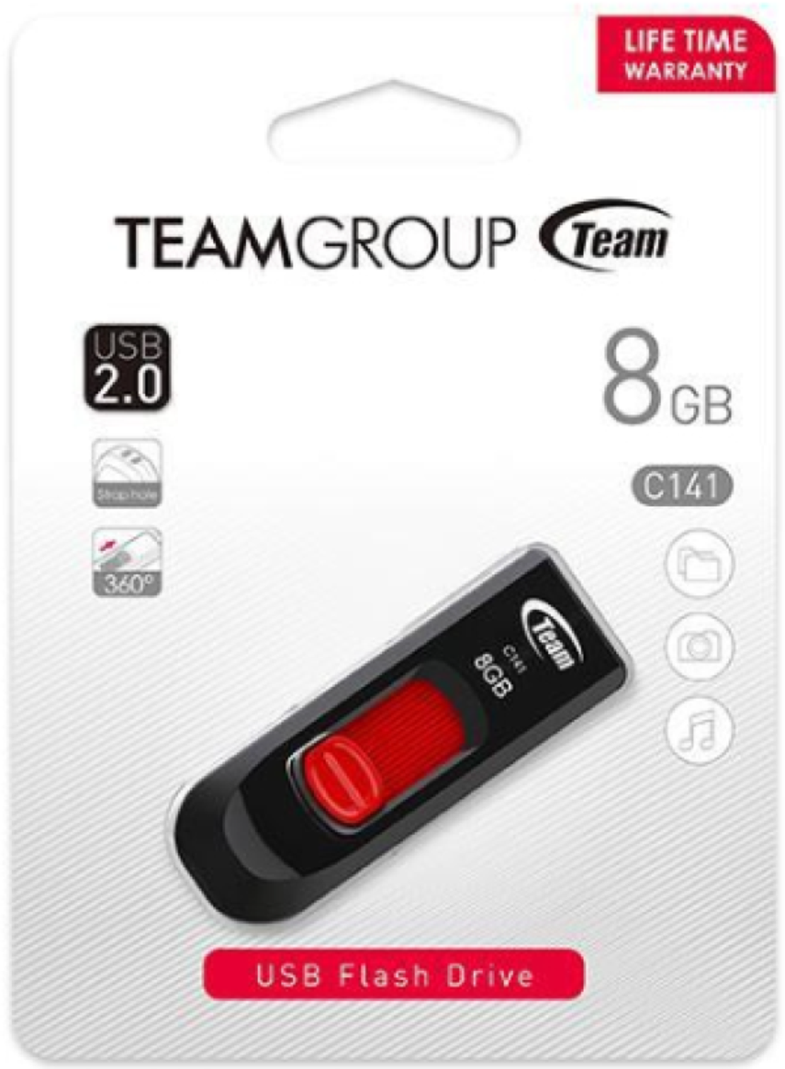 TeamGroup 8GB C141 USB Flash memorija 2.0 RED TC1418GR01