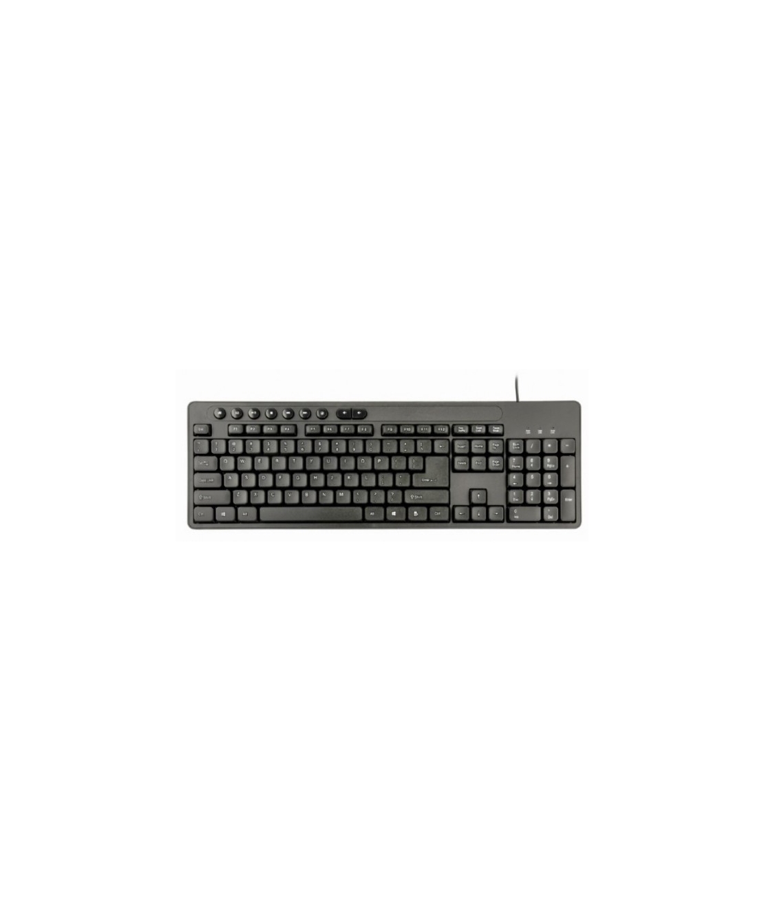 KBS-UM-04 Gembird Multimedia set mis + tastatura crni US layout A