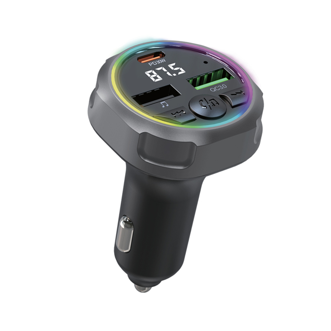 FM modulator Superior C63 QC 3.0 PD 30W crni