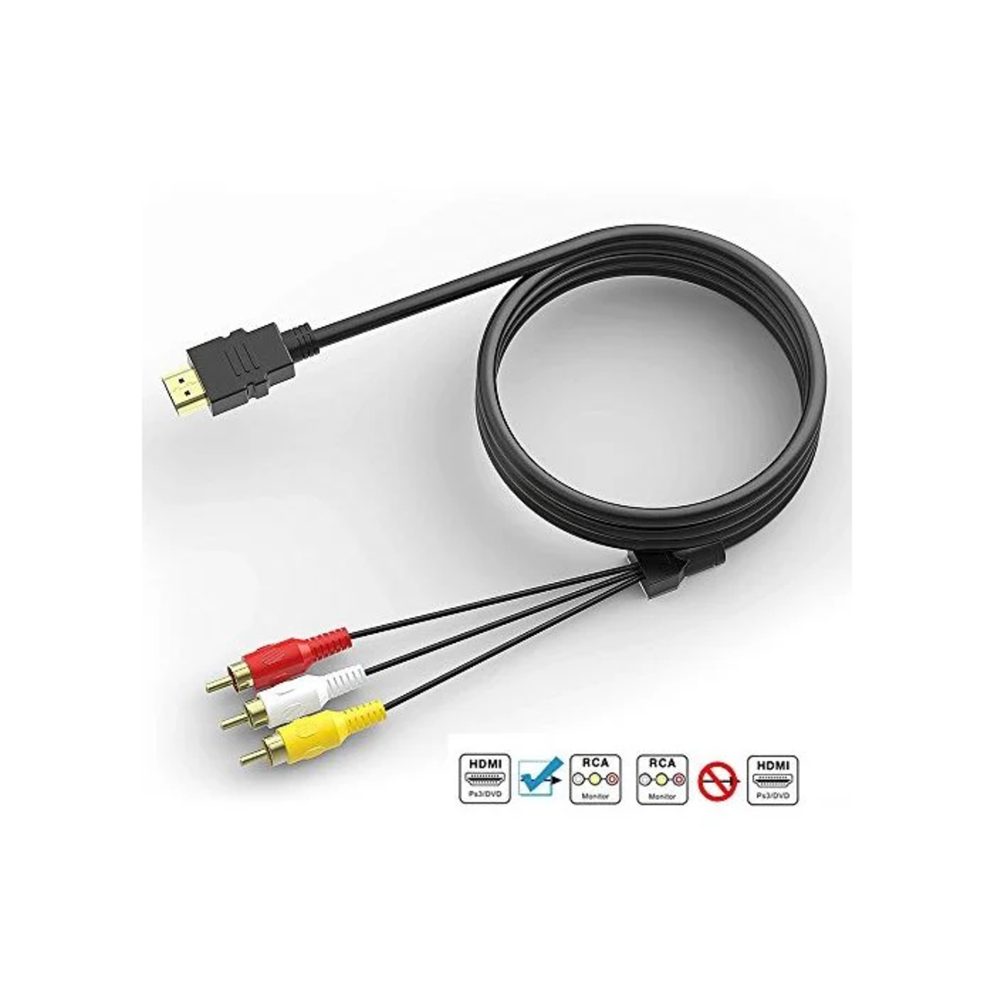 Kabl HDMI - 3x RCA 1.5m
