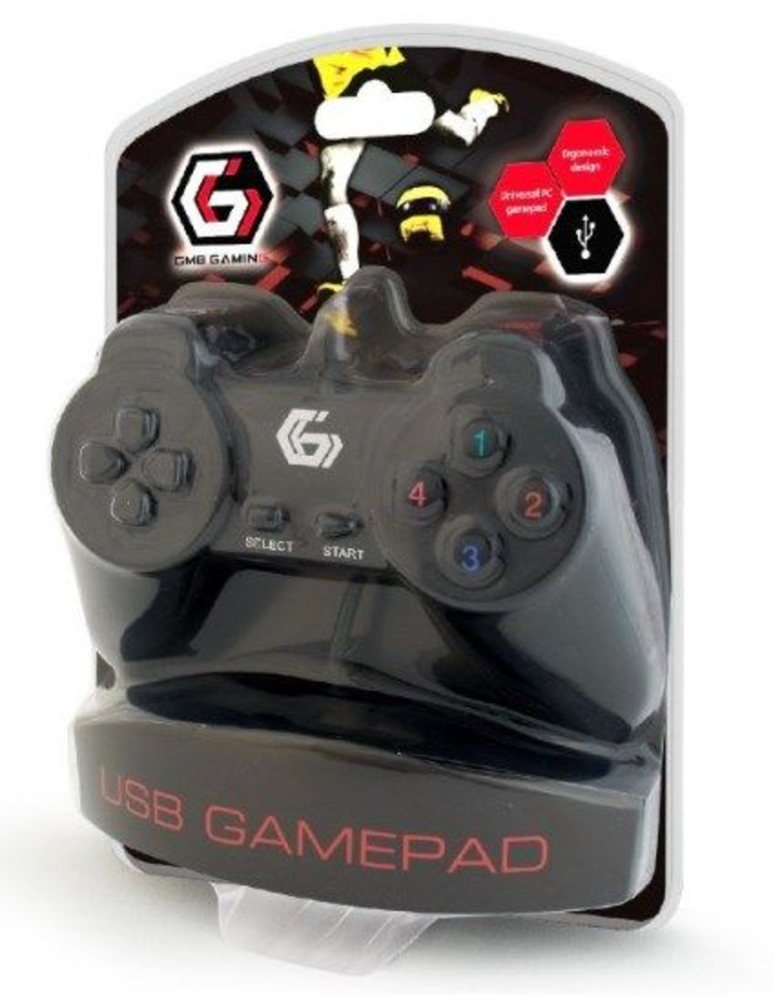JPD-UB-01 Gembird USB 2.0 digital gamepad black (alt. JPD-Digitalpad