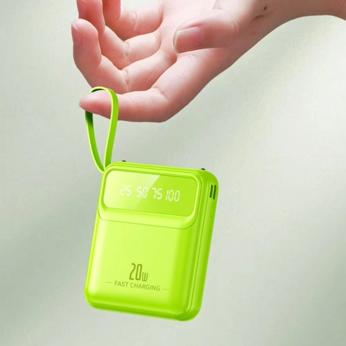 Power Bank Fast Charger 20000 mAh ljubicasti