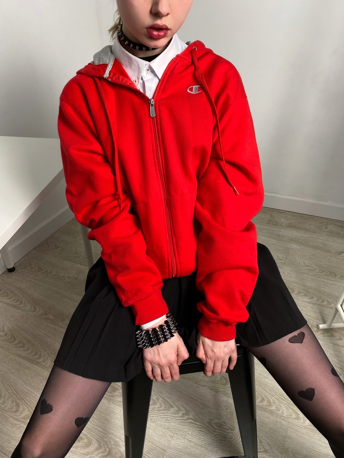 Vintage champion zip up hoodie best sale