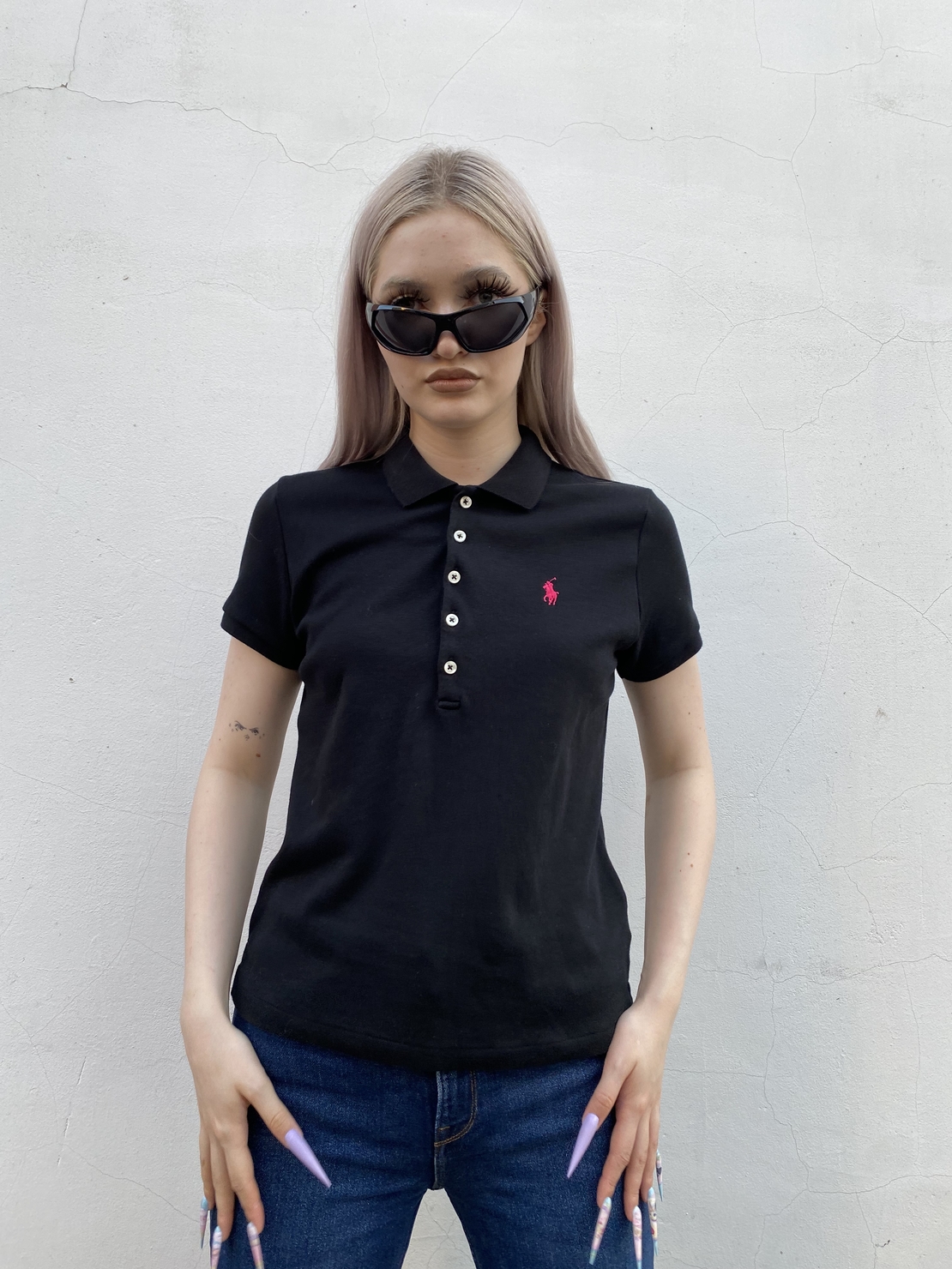 Polo ralph lauren femme noir 2025