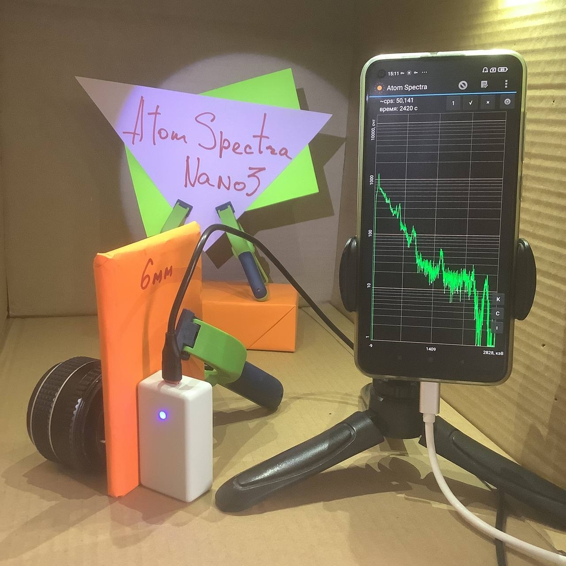 Мобильный гамма-спектрометр Atom Spectra Nano3