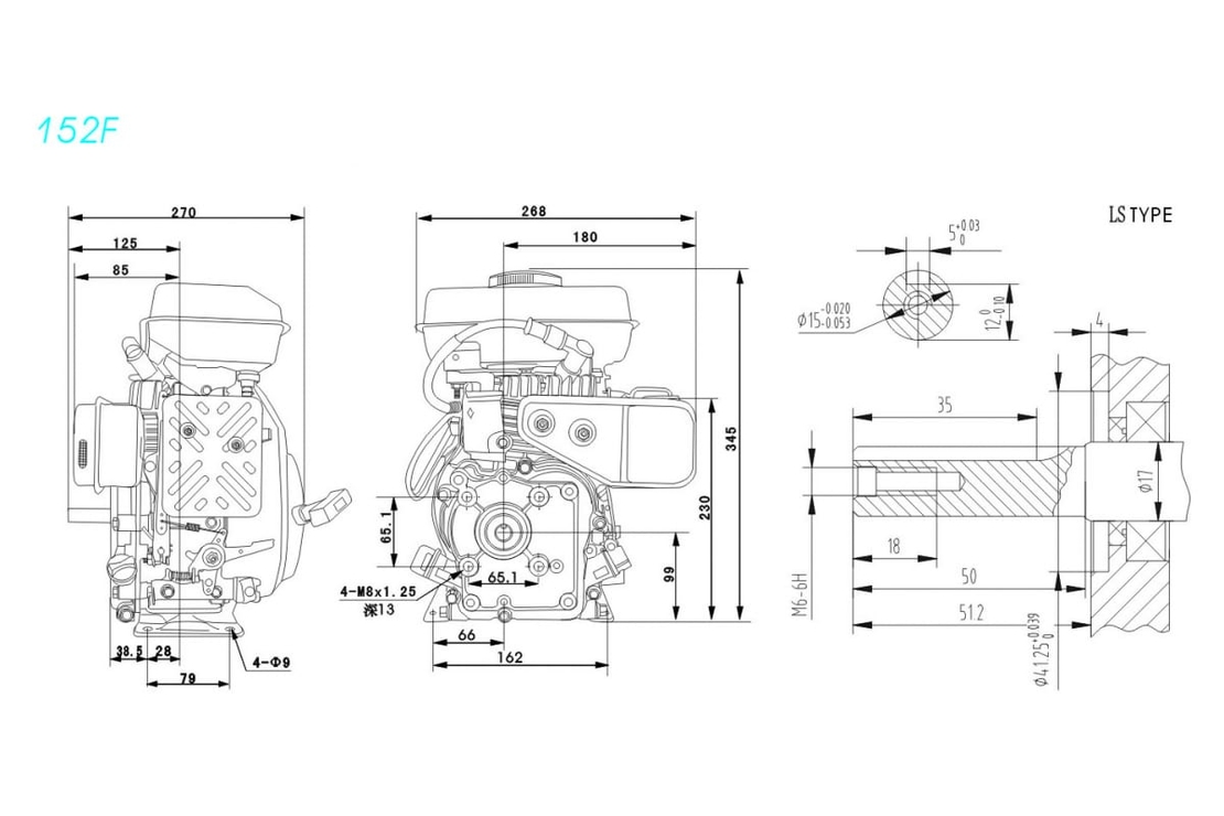 Двигатель Lifan 152F
