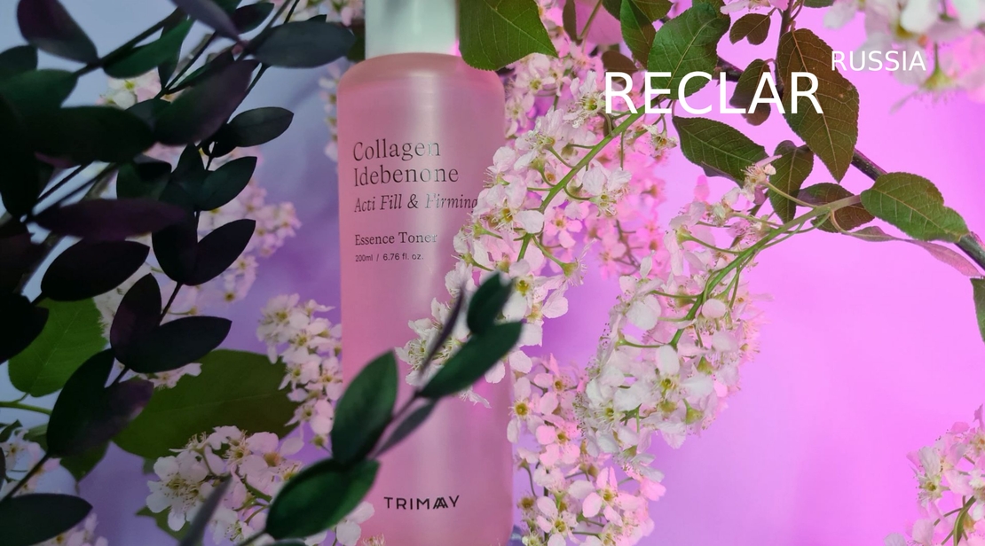 Тонер-эссенция для упругости кожи с коллагеном и идебеноном TRIMAY Collagen Idebenone Acti Fill & Firming Toner(200 ml)