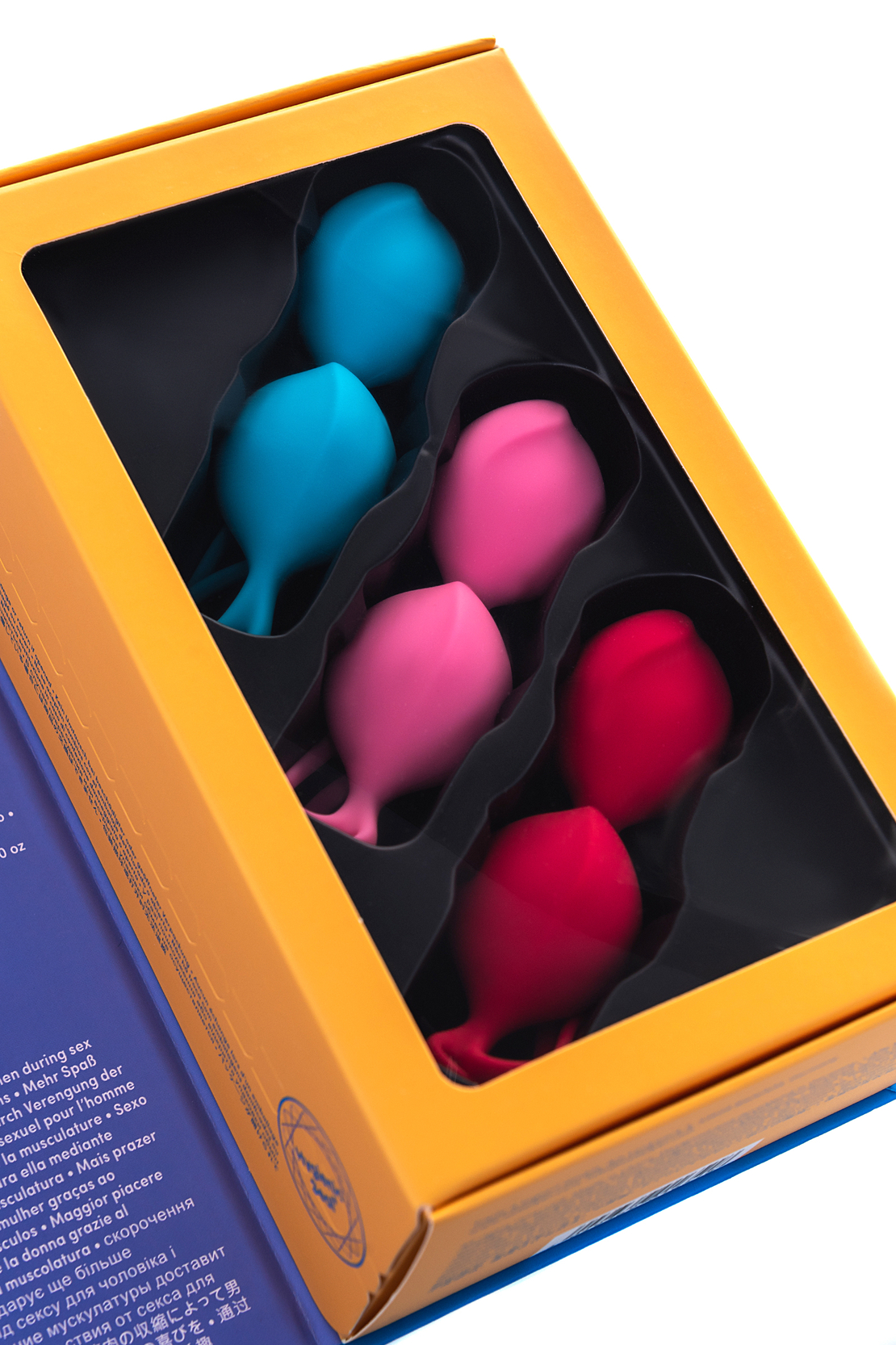 Набор вагинальных шариков Satisfyer  Balls C03 Double, силикон, ассорти, Ø 3 см.