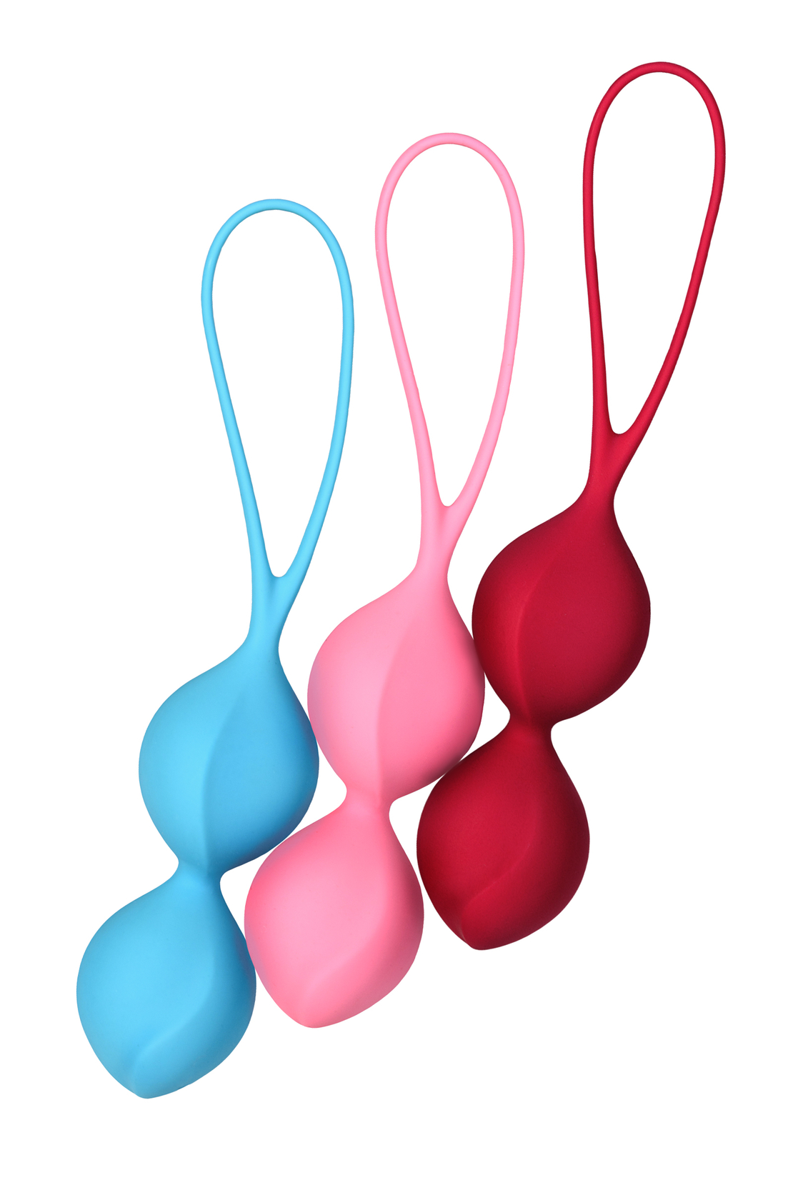 Набор вагинальных шариков Satisfyer  Balls C03 Double, силикон, ассорти, Ø 3 см.