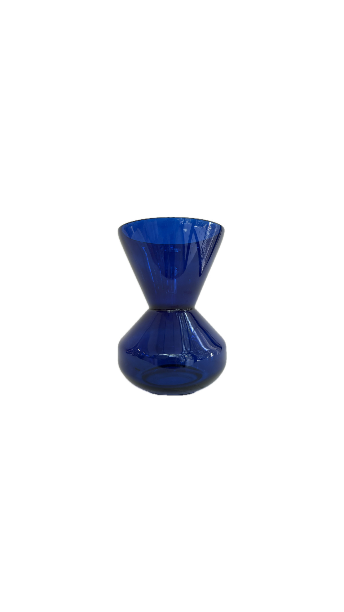 POLSPOTTEN  THICK NECK VASE - BLUE BIG