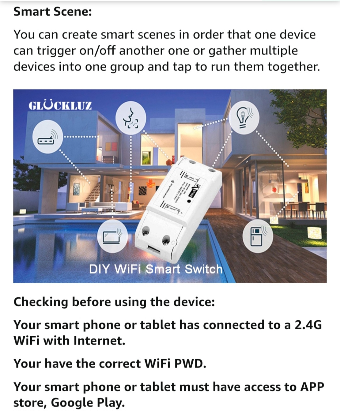 Smart wifi switch wireless
