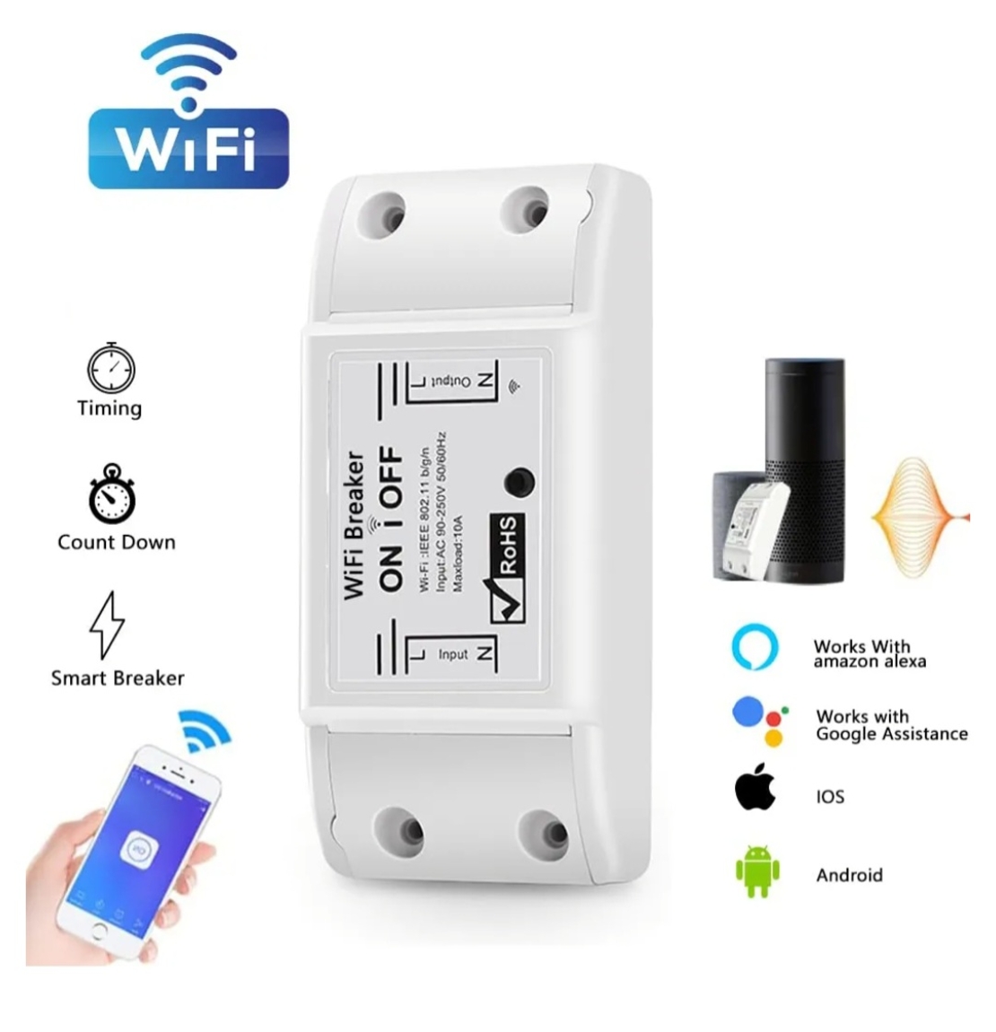 Smart wifi switch wireless