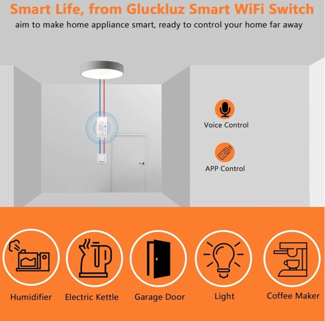 Smart wifi switch wireless