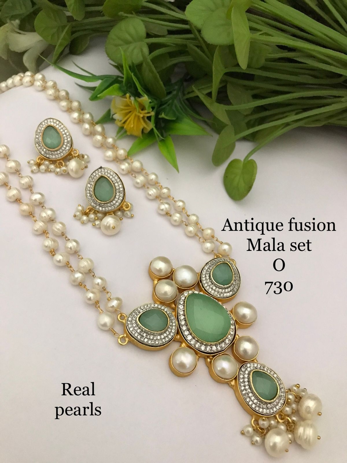 Antique Fusion Mala Set